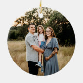 Frohe Weihnachtsbären in einem Pullover Keramik Ornament (Hinten)