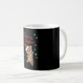 Frohe Weihnachtsbären Schnee Winterbär Teddy Kaffeetasse (VorderseiteRechts)