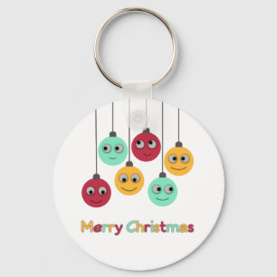 Frohe Weihnachtsbaubles Schlüsselanhänger
