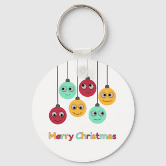 Frohe Weihnachtsbaubles Schlüsselanhänger