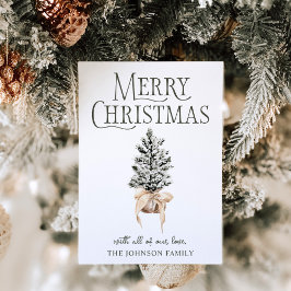 Frohe Weihnachtsbauernhof Feiertagskarte