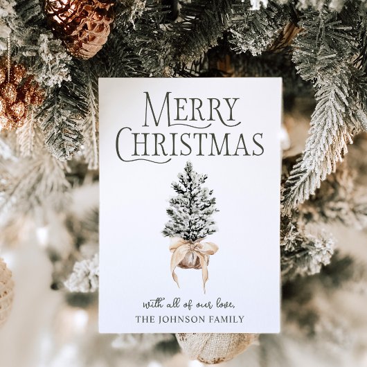 Frohe Weihnachtsbauernhof Feiertagskarte