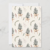 Frohe Weihnachtsbauernhof Feiertagskarte (Rückseite)