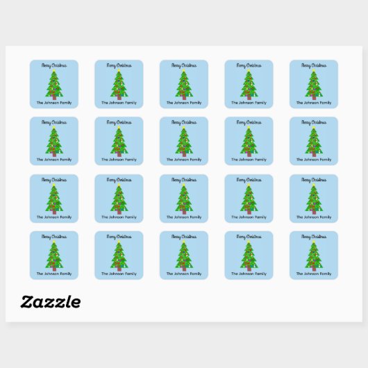 Frohe Weihnachtsbaum #1 Stickers (Blatt)
