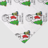 Frohe Weihnachtsbaum 2 Old English Sheepdog Gray 1 Seidenpapier (Ausschnitt)