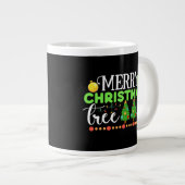 Frohe Weihnachtsbaum-34564 Jumbo-Tasse (Vorderseite Rechts)