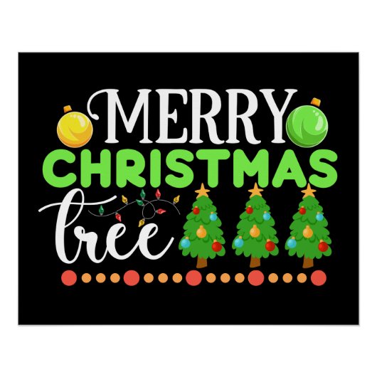 Frohe Weihnachtsbaum-34564 Poster (Vorderseite)