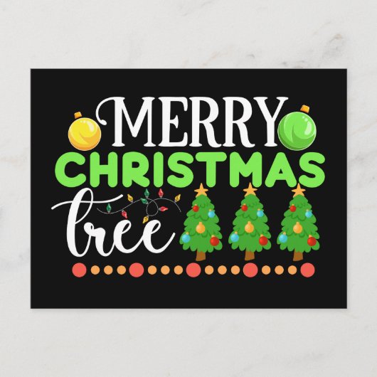 Frohe Weihnachtsbaum-34564 Postkarte (Vorderseite)