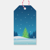 Frohe Weihnachtsbaum Abbildung Skaten Girl Santa Geschenkanhänger (Rückseite)