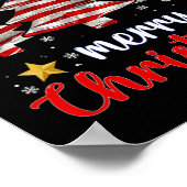 Frohe Weihnachtsbaum American Flag Funny US Flag X Poster (Ecke)