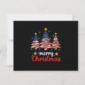 Frohe Weihnachtsbaum-Amerikanische-Flagge Lustige