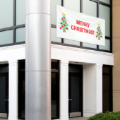 Frohe Weihnachtsbaum-Banner Banner (Äußeres Gebäude)