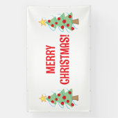 Frohe Weihnachtsbaum-Banner Banner (Vertikal)