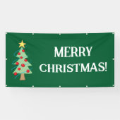 Frohe Weihnachtsbaum-Banner Banner (Horizontal)