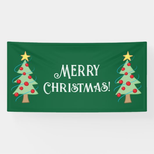 Frohe Weihnachtsbaum-Banner Banner (Horizontal)