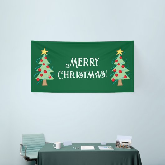 Frohe Weihnachtsbaum-Banner Banner (Messeveranstaltung)