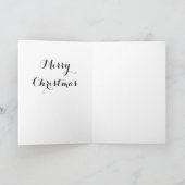 Frohe Weihnachtsbaum Basketball Weihnachtsmannmütz Feiertagskarte (Innenseite)