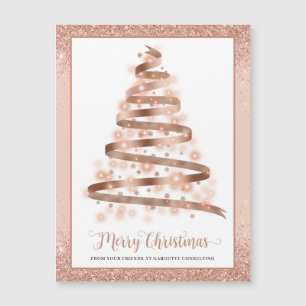 Frohe Weihnachtsbaum-Business Magnetkarte