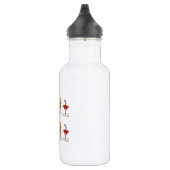Frohe Weihnachtsbaum Candy Rotes Gold Edelstahlflasche (Rechts)