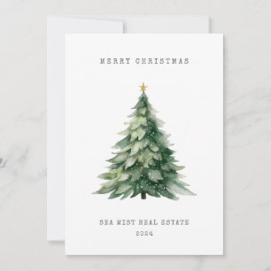 Frohe Weihnachtsbaum Corporate Card für Feiertage Feiertagskarte