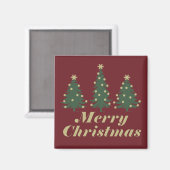 frohe weihnachtsbaum dekoration magnet (Vorderseite/Rückseite)