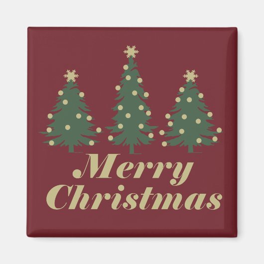frohe weihnachtsbaum dekoration magnet (Vorne)