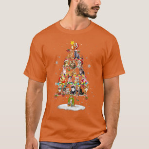 Frohe Weihnachtsbaum der Katzen nicht selten T-Shirt