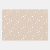 Frohe Weihnachtsbaum Falala Brown und Gold Urlaub Geschenkpapier Set (Vorderseite 3)