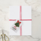 Frohe Weihnachtsbaum-Feier Geschenkanhänger (Mit Garn)