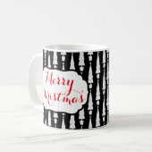 Frohe Weihnachtsbaum Feiertag 2 Seite Kaffeetasse (Vorderseite Links)