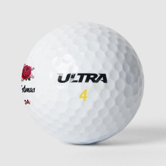 Frohe Weihnachtsbaum Feiertage Geschenkdesign Golfball (Logo)