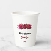 Frohe Weihnachtsbaum Feiertage Geschenkdesign Pappbecher (Vorderseite)