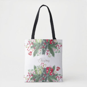 Frohe Weihnachtsbaum Feiertage Geschenkdesign Tasche