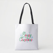 Frohe Weihnachtsbaum Feiertage Geschenkdesign Tasche (Vorderseite)