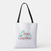 Frohe Weihnachtsbaum Feiertage Geschenkdesign Tasche (Rückseite)