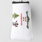 Frohe Weihnachtsbaum Feiertage Snowman Geschenk Golf Headcover (Rotieren 90)