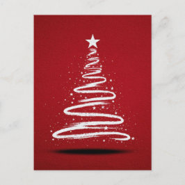 Frohe Weihnachtsbaum. Feiertagspostkarte