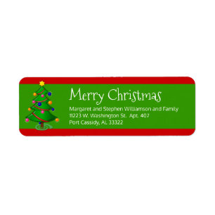Frohe Weihnachtsbaum Festive Red Green Simple Fun