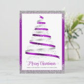 Frohe Weihnachtsbaum Firmenfeiertag Feiertagskarte (Stehend Vorderseite)