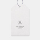 Frohe Weihnachtsbaum Firmenfeiertag Geschenkanhänger (Rückseite)