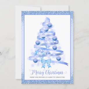 Frohe Weihnachtsbaum Firmenlogo Weihnachtskarte Feiertagskarte