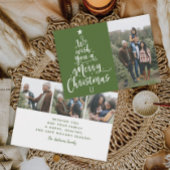 Frohe Weihnachtsbaum Foto Weihnachtskarten Dankeskarte