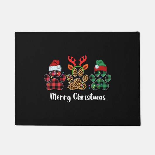 Frohe Weihnachtsbaum Fußmatte (Vorderseite)