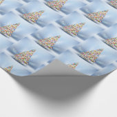 Frohe Weihnachtsbaum Geschenkpapier (Ecke)