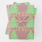 Frohe Weihnachtsbaum Geschenkpapier Set (Beispiel)