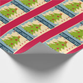 Frohe Weihnachtsbaum Geschenkwrap Geschenkpapier (Ecke)