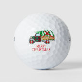 Frohe Weihnachtsbaum gibt Dekoration Golfball (Vorderseite)