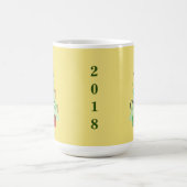 Frohe Weihnachtsbaum Grafik-Design-Tasse Kaffeetasse (Mittel)