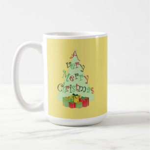 Frohe Weihnachtsbaum Grafik-Design-Tasse Kaffeetasse