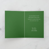 Frohe Weihnachtsbaum Grüner Urlaub Karte (Innenseite)